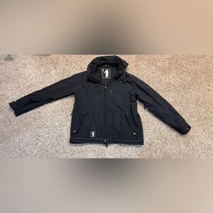 Section Vintage MFM Snowboard Coat Jacket With Hood Rare Black XL